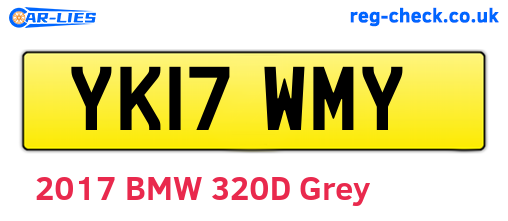 YK17WMY are the vehicle registration plates.