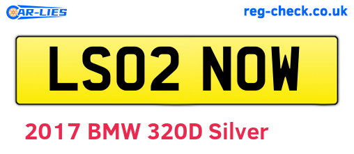 LS02NOW are the vehicle registration plates.