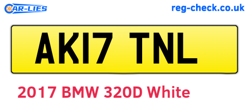 AK17TNL are the vehicle registration plates.