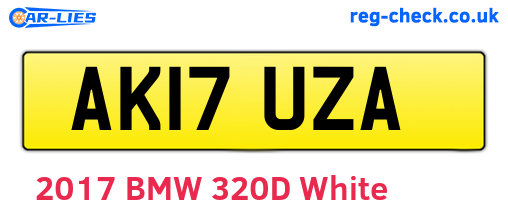 AK17UZA are the vehicle registration plates.