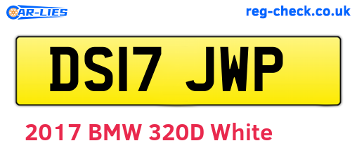 DS17JWP are the vehicle registration plates.