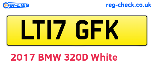 LT17GFK are the vehicle registration plates.