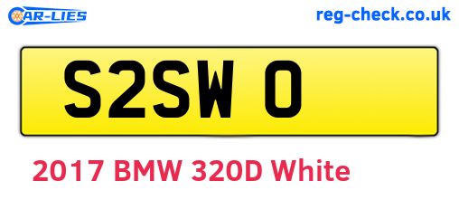 S2SWO are the vehicle registration plates.