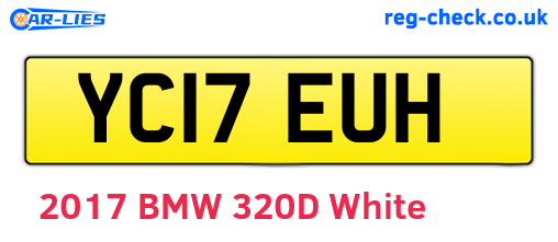 YC17EUH are the vehicle registration plates.