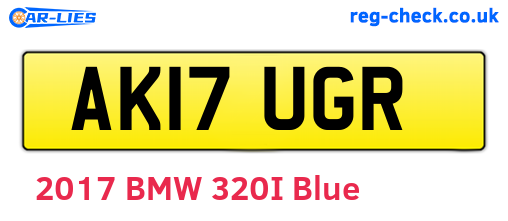 AK17UGR are the vehicle registration plates.