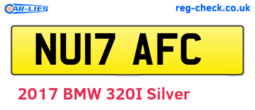NU17AFC are the vehicle registration plates.