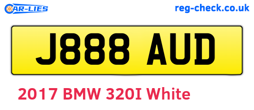 J888AUD are the vehicle registration plates.