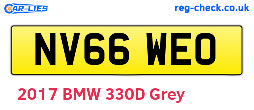 NV66WEO are the vehicle registration plates.