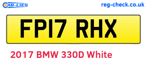 FP17RHX are the vehicle registration plates.