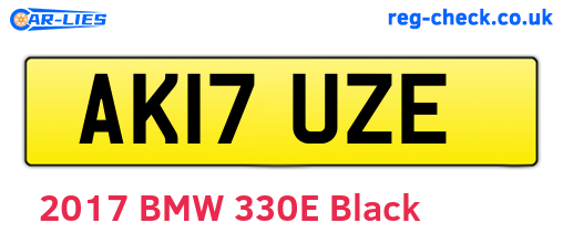 AK17UZE are the vehicle registration plates.