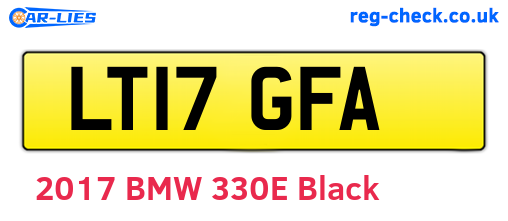 LT17GFA are the vehicle registration plates.