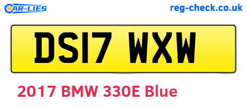 DS17WXW are the vehicle registration plates.