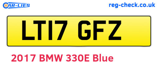 LT17GFZ are the vehicle registration plates.