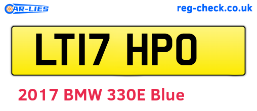LT17HPO are the vehicle registration plates.