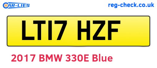 LT17HZF are the vehicle registration plates.