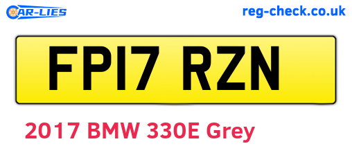 FP17RZN are the vehicle registration plates.