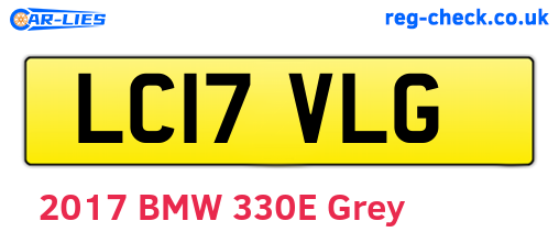 LC17VLG are the vehicle registration plates.