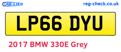 LP66DYU are the vehicle registration plates.
