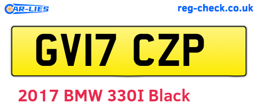 GV17CZP are the vehicle registration plates.