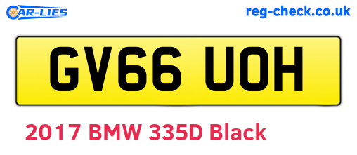 GV66UOH are the vehicle registration plates.