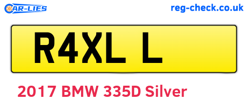 R4XLL are the vehicle registration plates.