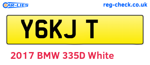 Y6KJT are the vehicle registration plates.