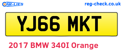 YJ66MKT are the vehicle registration plates.