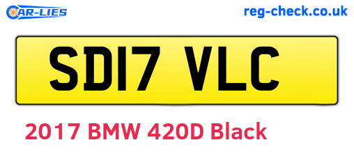 SD17VLC are the vehicle registration plates.