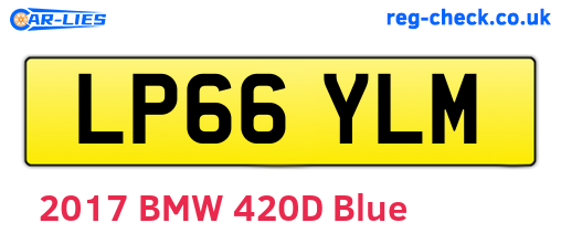 LP66YLM are the vehicle registration plates.