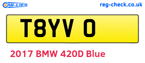 T8YVO are the vehicle registration plates.