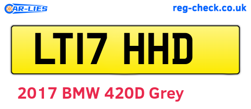 LT17HHD are the vehicle registration plates.