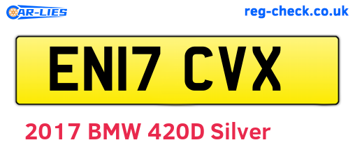 EN17CVX are the vehicle registration plates.