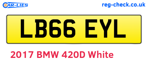 LB66EYL are the vehicle registration plates.