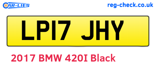 LP17JHY are the vehicle registration plates.