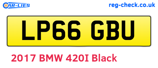 LP66GBU are the vehicle registration plates.