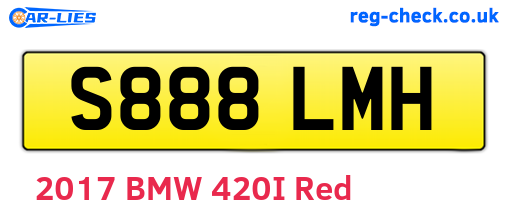 S888LMH are the vehicle registration plates.