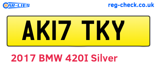 AK17TKY are the vehicle registration plates.