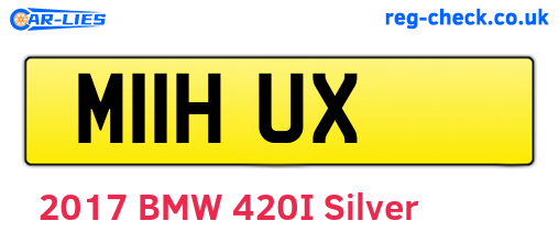M11HUX are the vehicle registration plates.