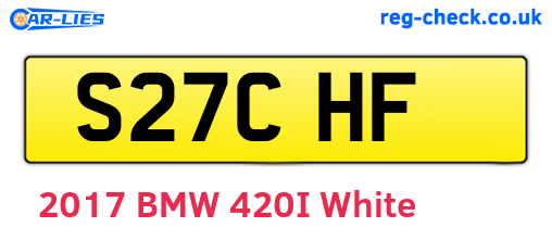 S27CHF are the vehicle registration plates.