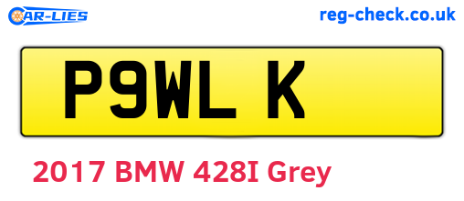 P9WLK are the vehicle registration plates.