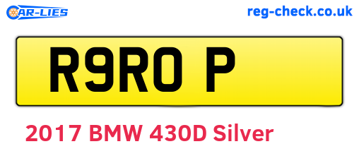 R9ROP are the vehicle registration plates.