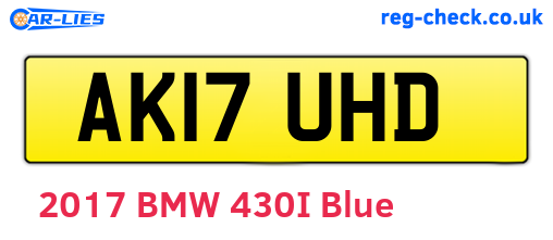 AK17UHD are the vehicle registration plates.