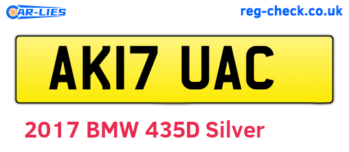 AK17UAC are the vehicle registration plates.