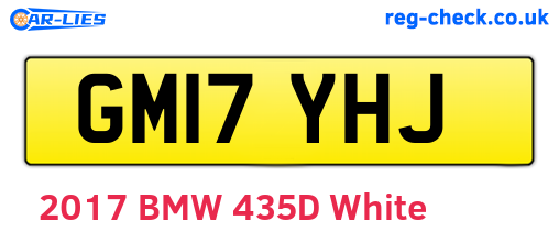 GM17YHJ are the vehicle registration plates.