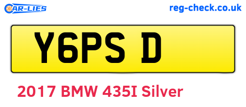 Y6PSD are the vehicle registration plates.