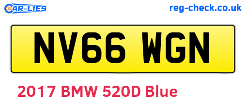 NV66WGN are the vehicle registration plates.