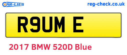 R9UME are the vehicle registration plates.