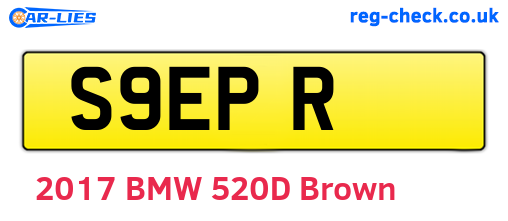 S9EPR are the vehicle registration plates.