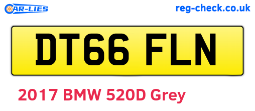 DT66FLN are the vehicle registration plates.