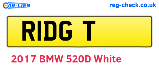 R1DGT are the vehicle registration plates.